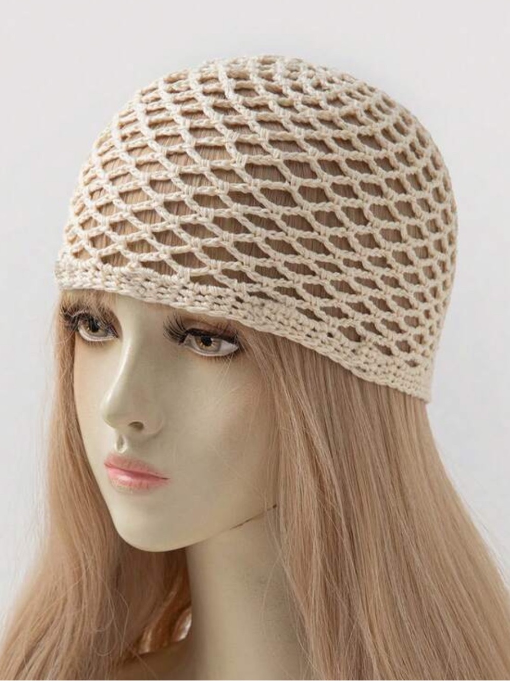 Hollow Knit Beanie Hat Boho Festival